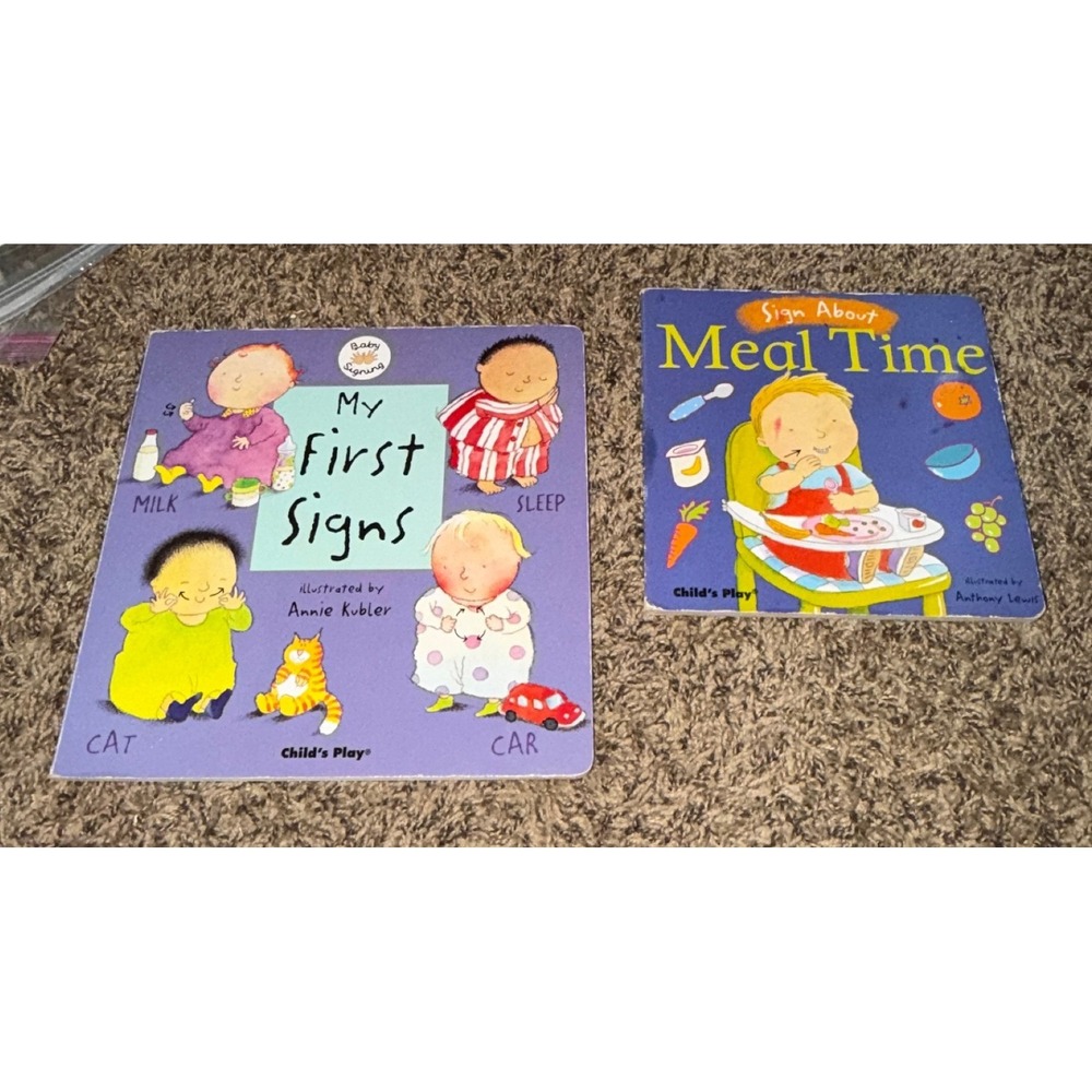 Child's Play Ltd Baby Sign Laungage Books My First Signs & Meal Time (2)